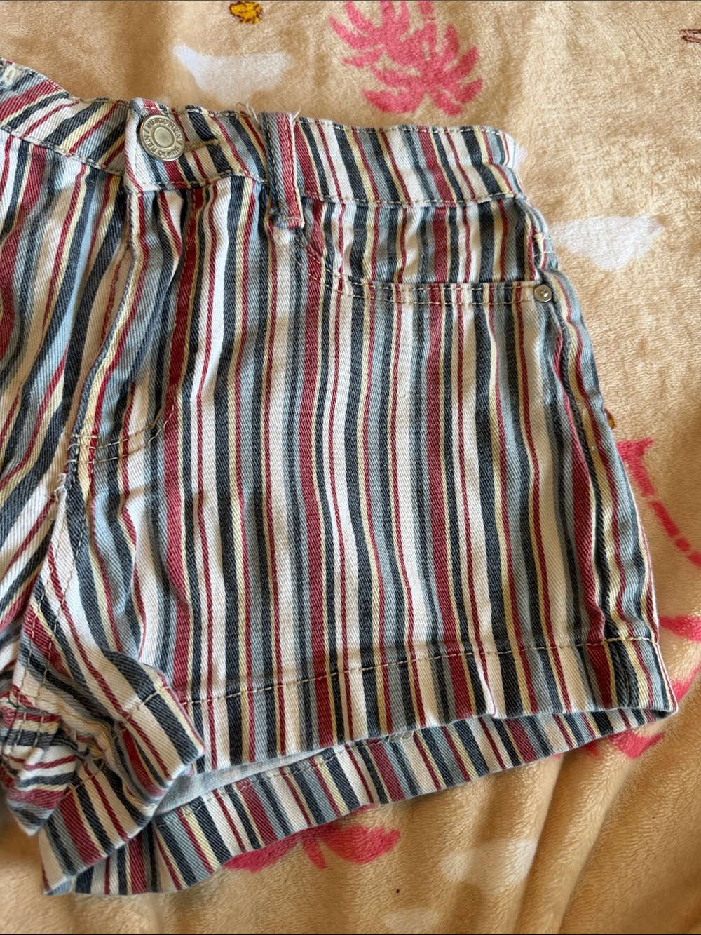 Indigo Rein Short Striped Shorts Size 7 Juniors Summer Beach Bohemian Boho - Picture 2 of 9
